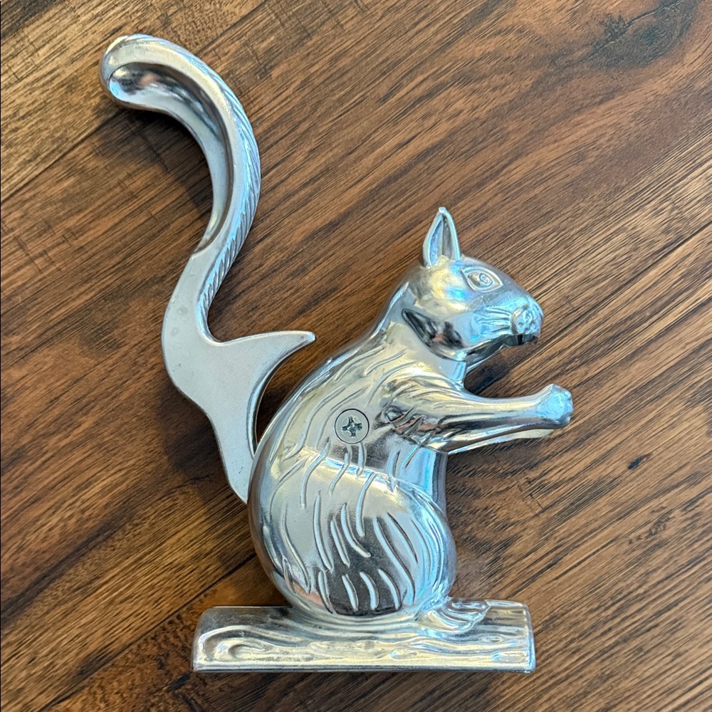 Silver Squirrel nut cracker